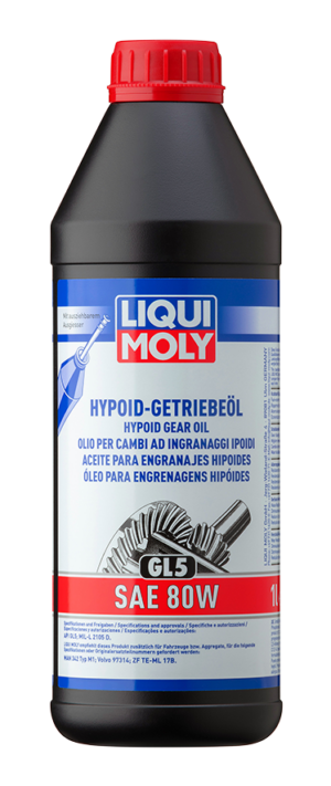 Liqui Moly Huile transmission hypoïde GL5 SAE 80W – 1L – 1025