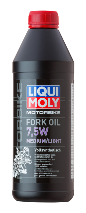 LIQUI MOLY Motorbike Huile de fourche 7,5W medium/light – 1L – 2719