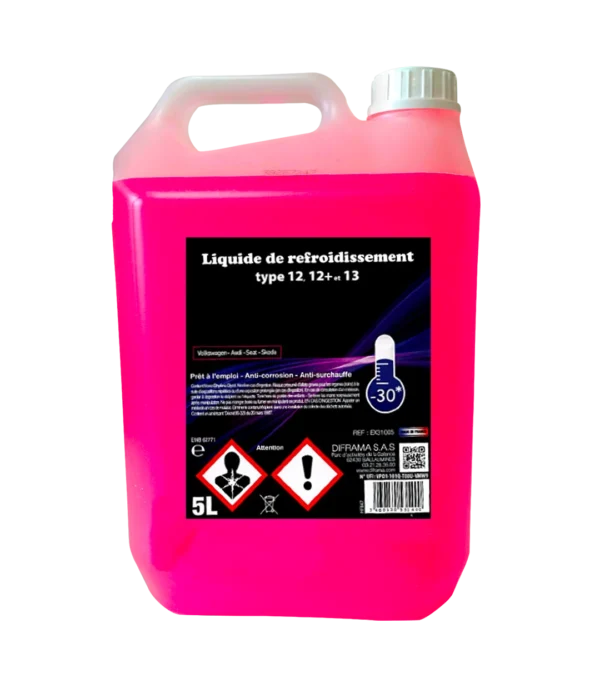 DIFRAMA - Excell – Liquide de refroidissement -30°C G12/G12+/G13 - 5L - EX31005