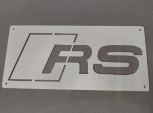 Plaque Décorative Audi RS Aluminium