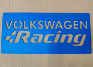 Plaque Volkswagen Racing Aluminium