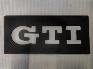 Plaque Décorative Volkswagen GTI Aluminium