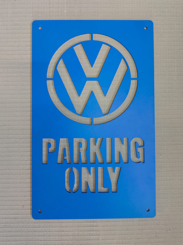 Plaque Décorative Volkswagen Parking Only en Aluminium